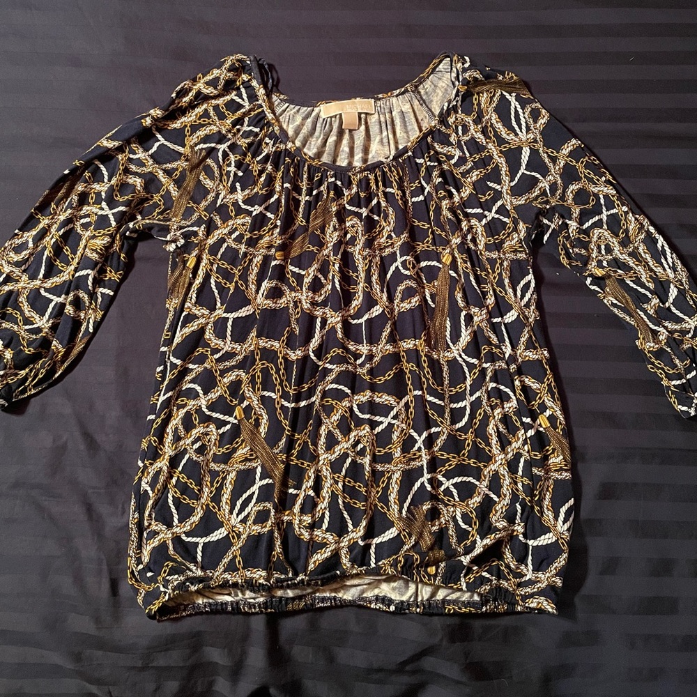 Michael Kors 3-Quarter Sleeve Blouse Size S